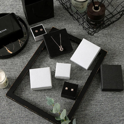 Simple Style Solid Color Paper Jewelry Boxes