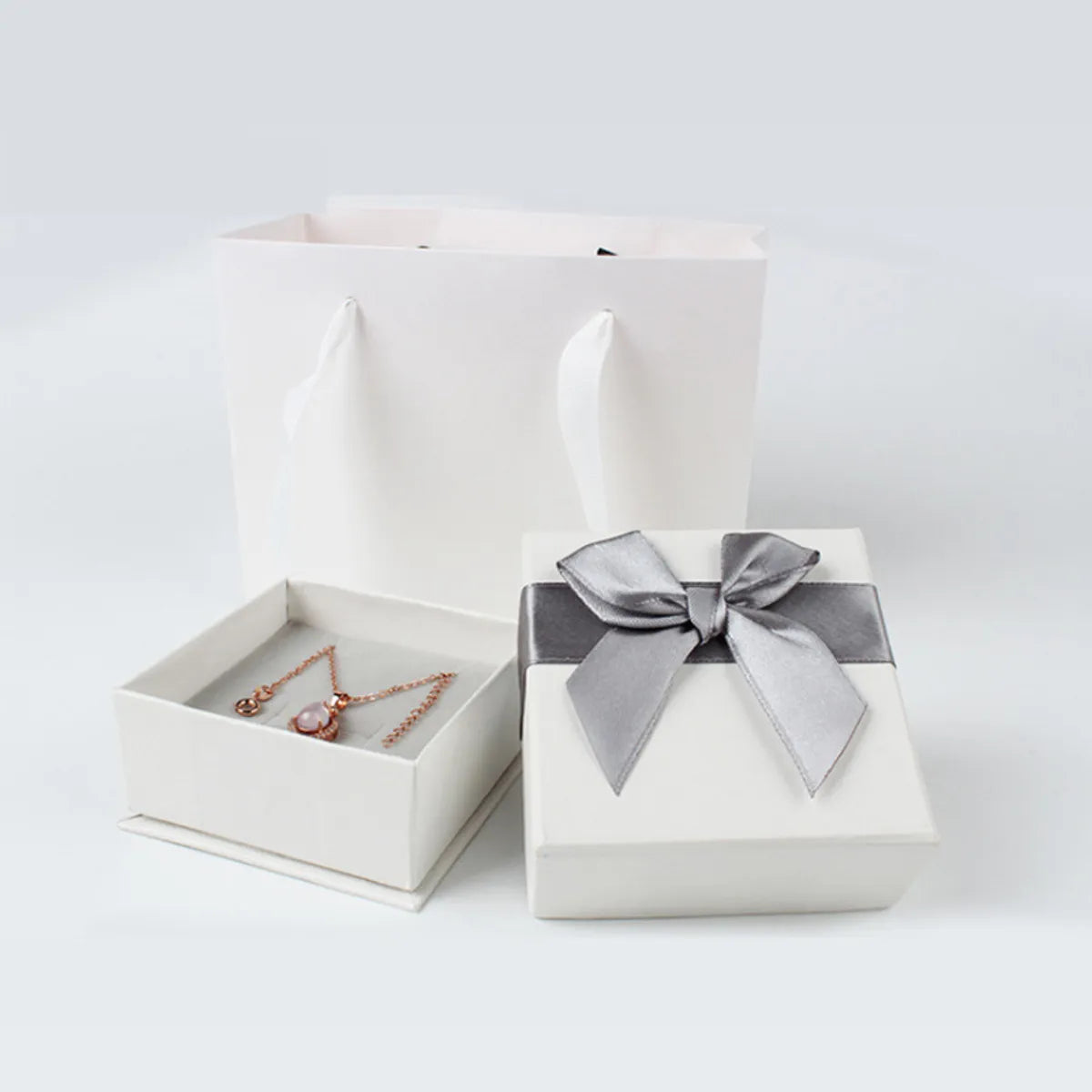 Simple Style Solid Color Paper Jewelry Boxes