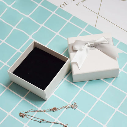 Simple Style Solid Color Paper Jewelry Boxes