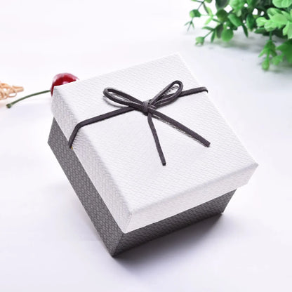 Simple Style Solid Color Paper Jewelry Boxes