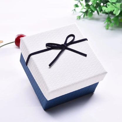 Simple Style Solid Color Paper Jewelry Boxes