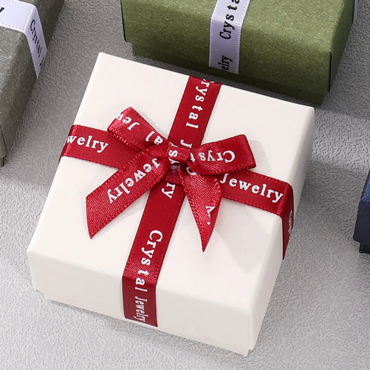 Simple Style Solid Color Paper Jewelry Boxes