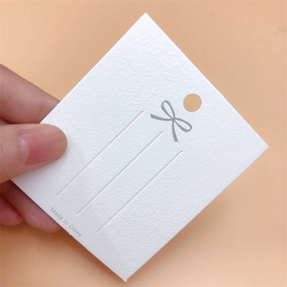 Simple Style Solid Color Paper Jewelry Packaging Bags