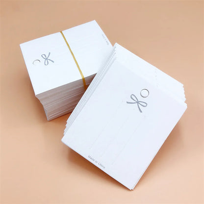 Simple Style Solid Color Paper Jewelry Packaging Bags