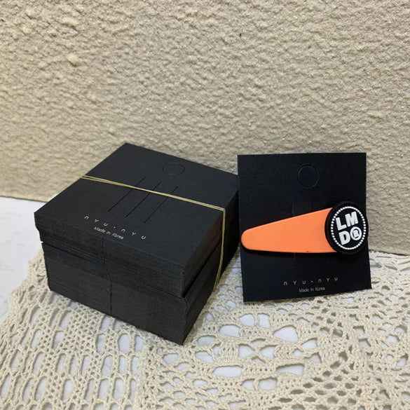 Simple Style Solid Color Paper Jewelry Packaging Bags