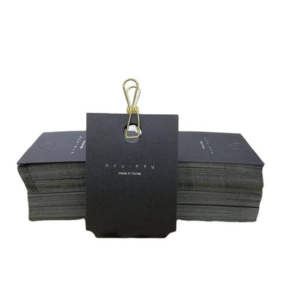 Simple Style Solid Color Paper Jewelry Packaging Bags