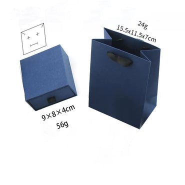 Simple Style Solid Color Paper Jewelry Packaging Bags