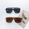 Simple Style Solid Color Pc Resin Square Full Frame Women'S Sunglasses
