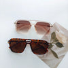 Simple Style Solid Color Pc Resin Square Full Frame Women'S Sunglasses