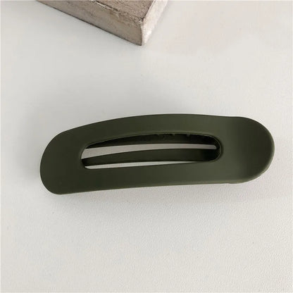 Simple Style Solid Color Plastic Hair Clip