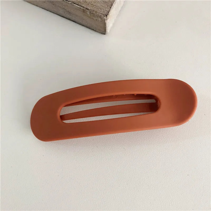 Simple Style Solid Color Plastic Hair Clip