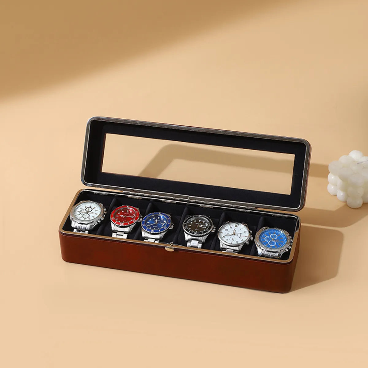 Simple Style Solid Color Plastic Jewelry Boxes