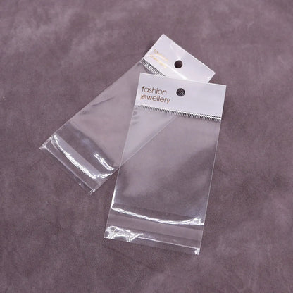 Simple Style Solid Color Plastic Jewelry Packaging Bags