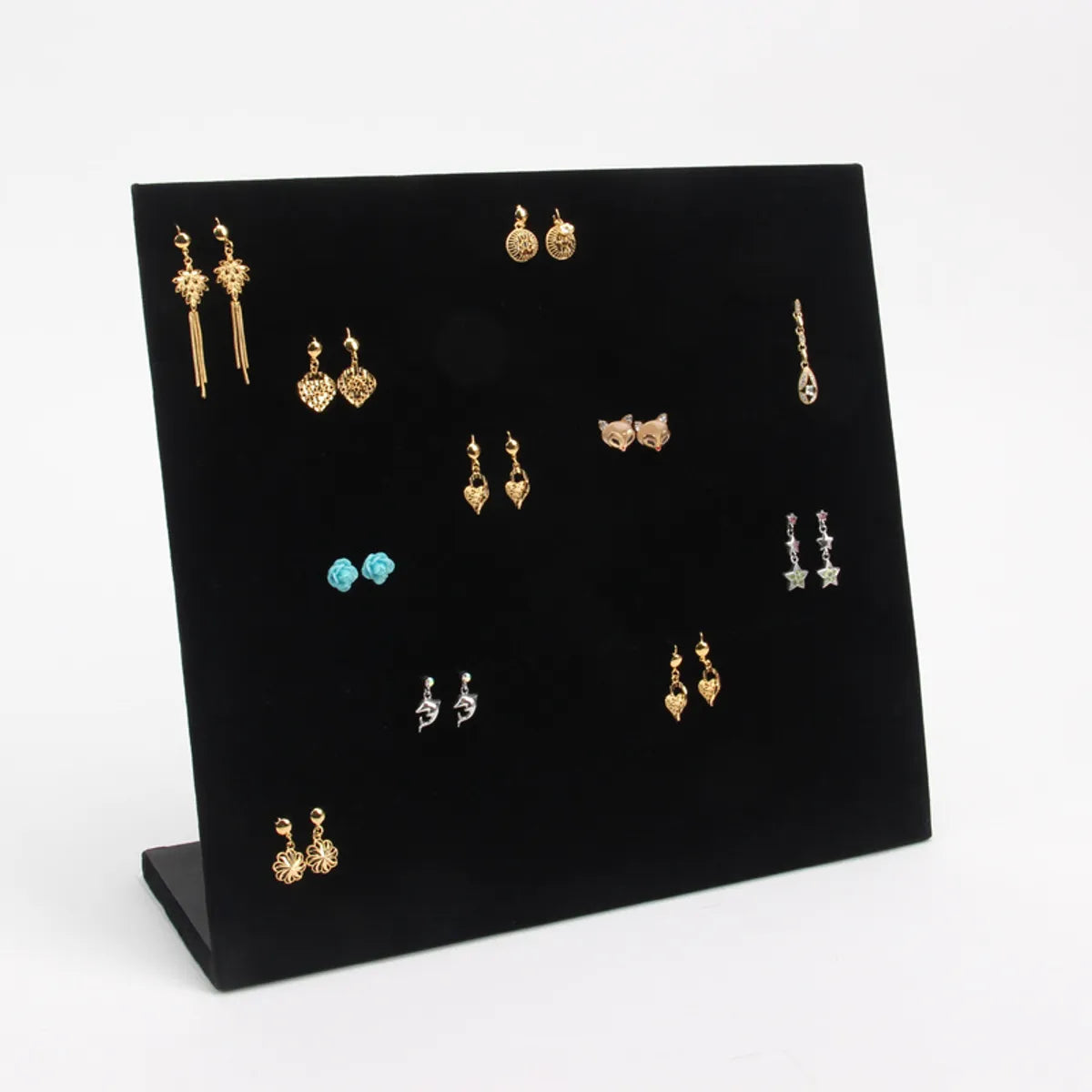 Simple Style Solid Color Plate Hollow Out Jewelry Rack