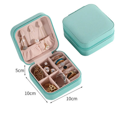 Simple Style Solid Color Pu Leather Jewelry Boxes 1 Piece