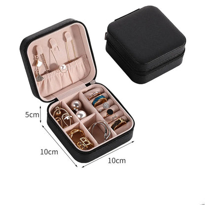 Simple Style Solid Color Pu Leather Jewelry Boxes 1 Piece