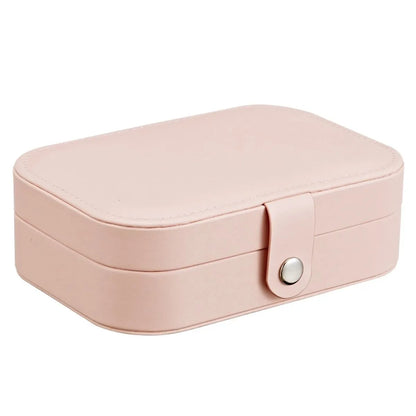 Simple Style Solid Color PU Leather Jewelry Boxes