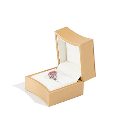 Simple Style Solid Color Pu Leather Jewelry Boxes