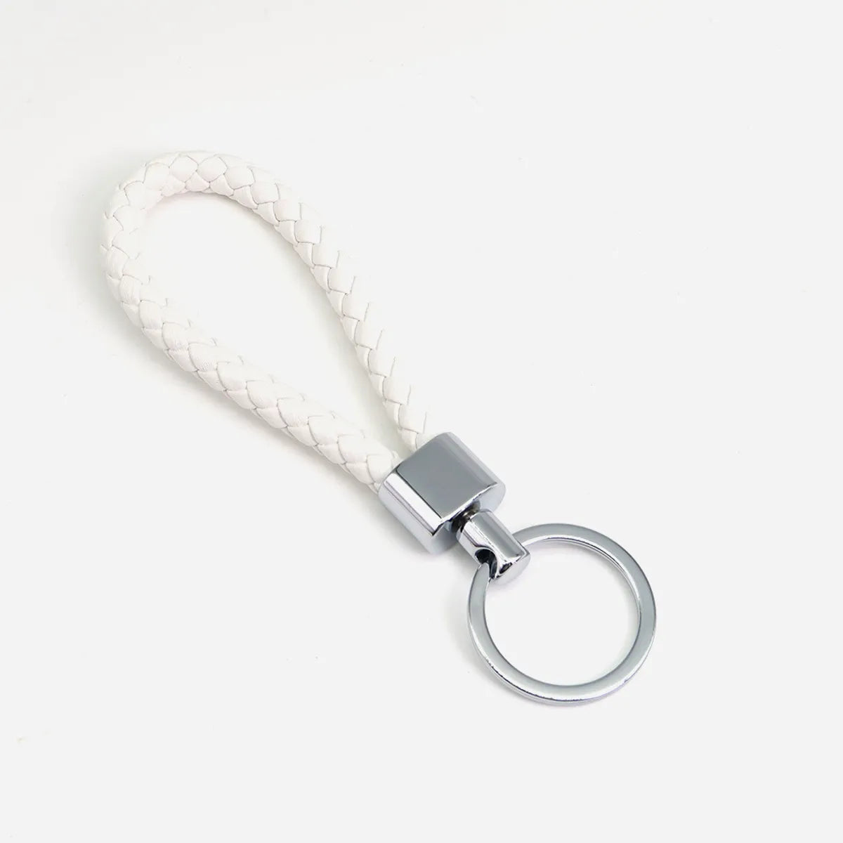 Simple Style Solid Color Pu Leather Unisex Bag Pendant Keychain