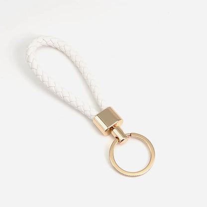 Simple Style Solid Color Pu Leather Unisex Bag Pendant Keychain