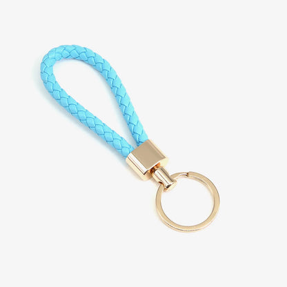 Simple Style Solid Color Pu Leather Unisex Bag Pendant Keychain