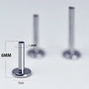 Simple Style Solid Color Pure Titanium Titanium Alloy Lip Stud In Bulk