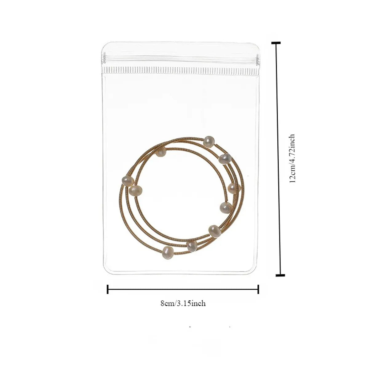 Simple Style Solid Color PVC Jewelry Packaging Bags