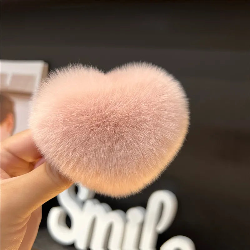 Simple Style Solid Color Rex Rabbit Fur Hair Claws