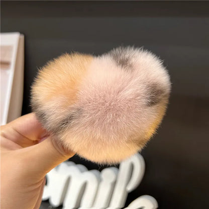 Simple Style Solid Color Rex Rabbit Fur Hair Claws