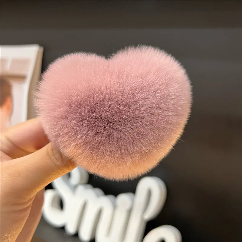 Simple Style Solid Color Rex Rabbit Fur Hair Claws