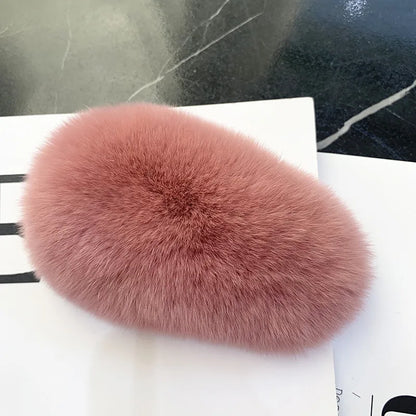 Simple Style Solid Color Rex Rabbit Fur Hair Claws