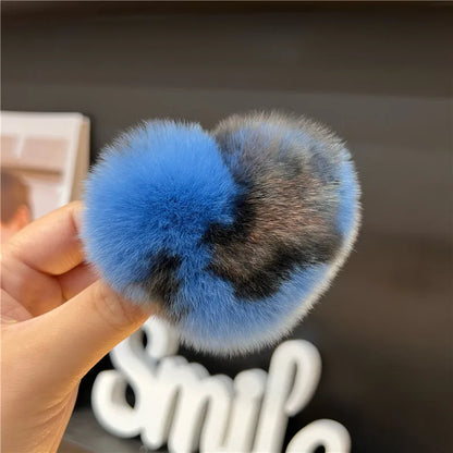 Simple Style Solid Color Rex Rabbit Fur Hair Claws