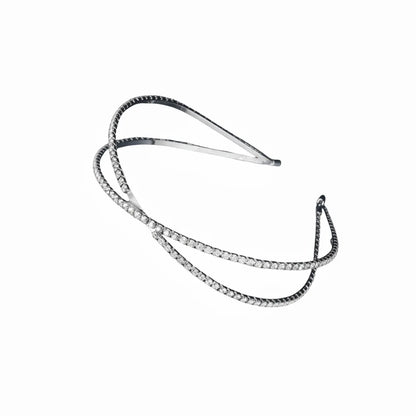 Simple Style Solid Color Rhinestone Plating Hair Band