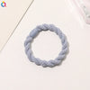 Simple Style Solid Color Rubber Band Metal Hair Tie 1 Piece