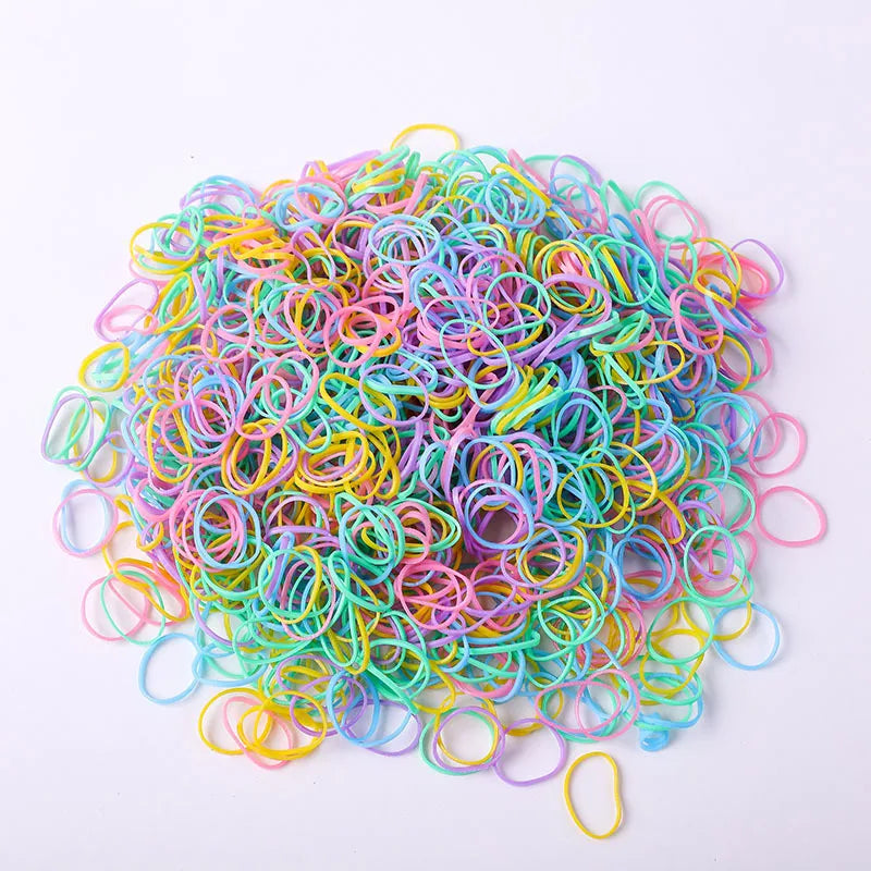 Simple Style Solid Color Rubber Rubber Band