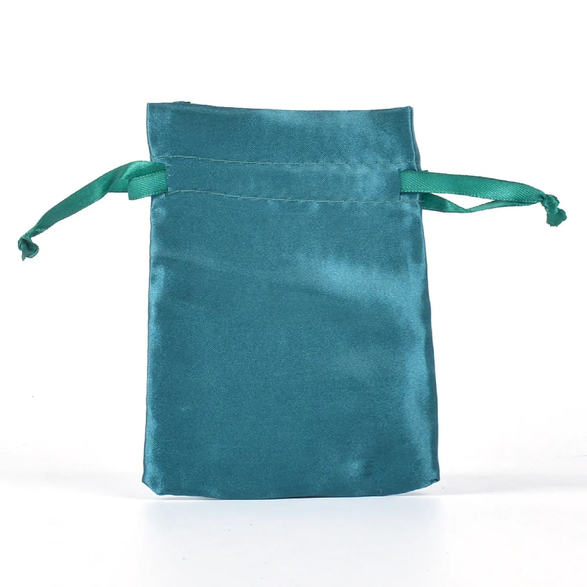 Simple Style Solid Color Satin Drawstring Jewelry Packaging Bags