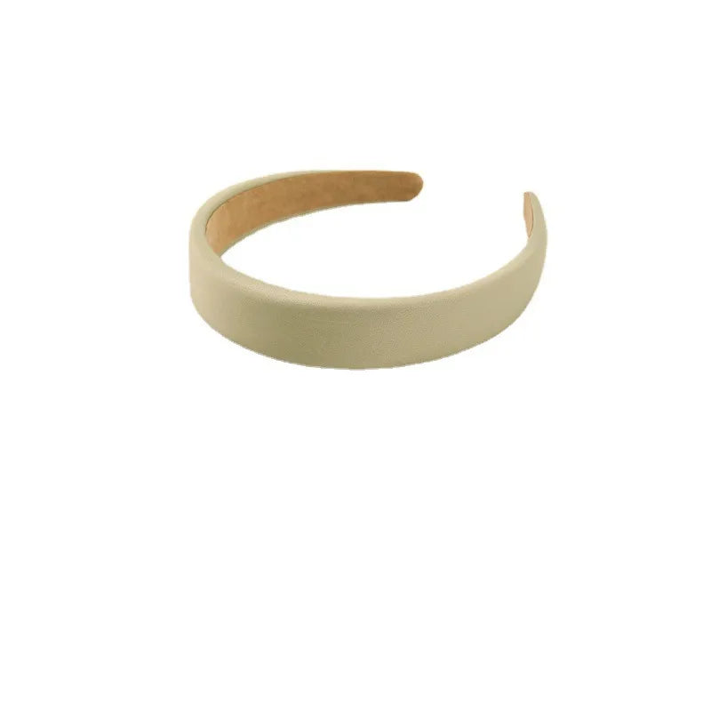 Simple Style Solid Color Satin Handmade Hair Band