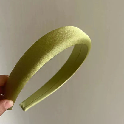 Simple Style Solid Color Satin Handmade Hair Band