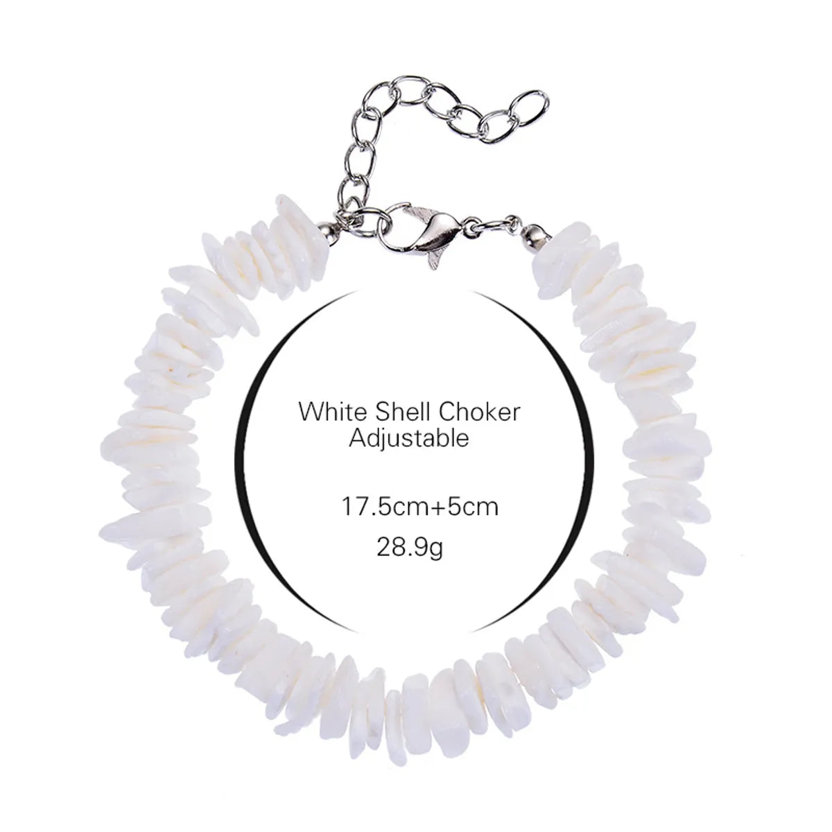 Simple Style Solid Color Shell Beaded Women'S Necklace