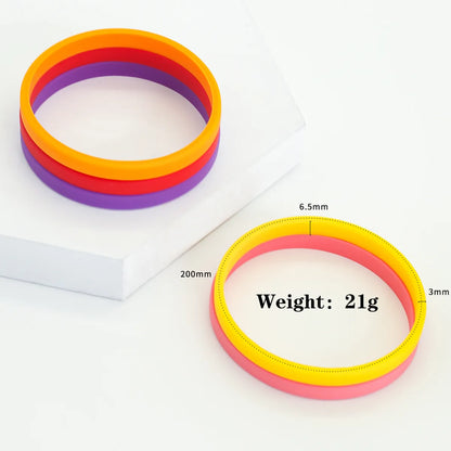 Simple Style Solid Color Silica Gel Wholesale Wristband