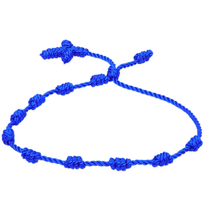 Simple Style Solid Color Silk Thread Braid Unisex Bracelets