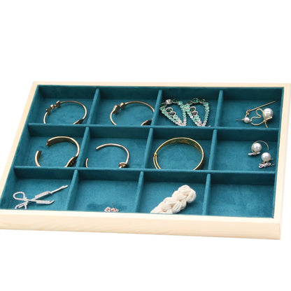 Simple Style Solid Color Solid Wood Jewelry Rack