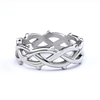 Simple Style Solid Color 304 Stainless Steel Asymmetrical Unisex Rings