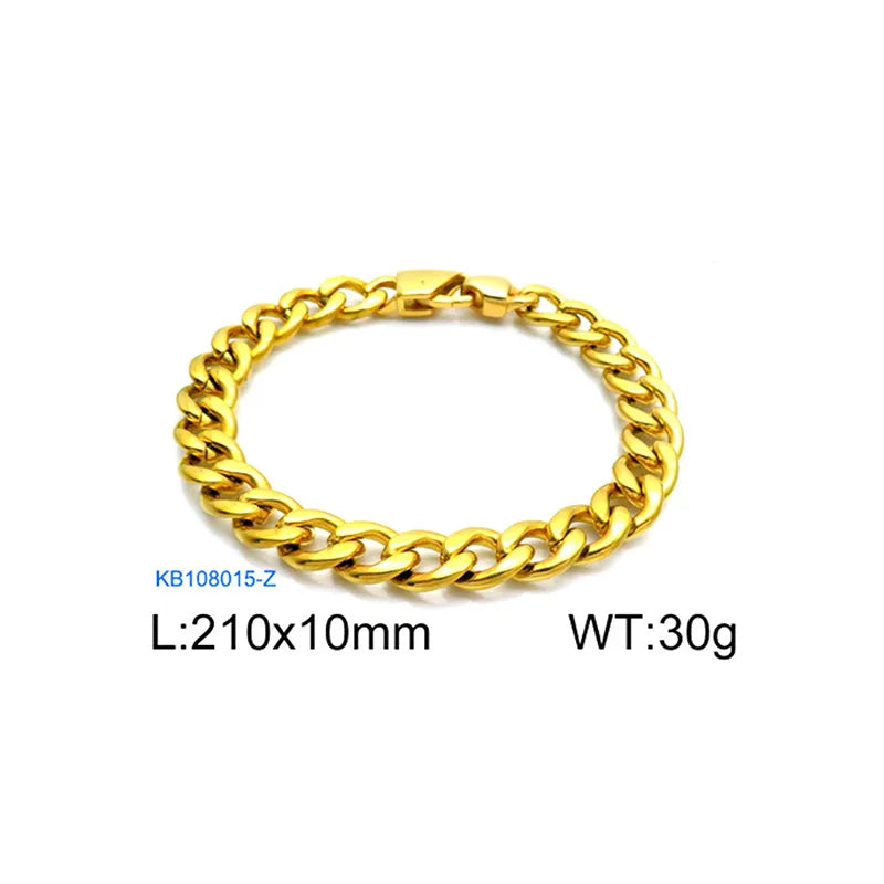 Wholesale Jewelry Simple Style Solid Color Stainless Steel 18K Gold Plated Chain Necklace