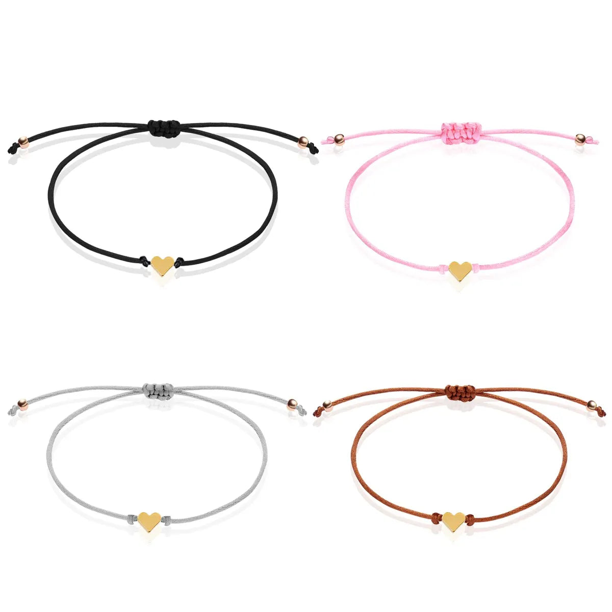 Simple Style Solid Color Stainless Steel Cloth Bracelets