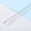Wholesale Jewelry Simple Style Customization Laser Engraving Solid Color Stainless Steel 18K Gold Plated Necklace Cuban Link Chain