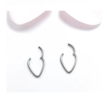 Simple Style Solid Color Stainless Steel Nose Ring In Bulk