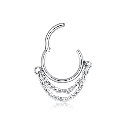 Simple Style Solid Color Stainless Steel Nose Ring In Bulk