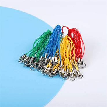 Simple Style Solid Color Stainless Steel Nylon Plating Mobile Phone Chain