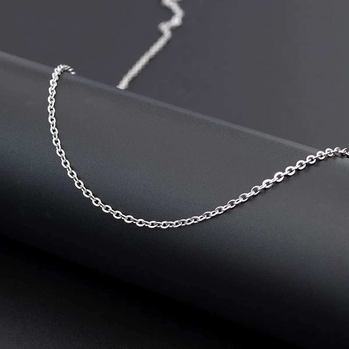 Simple Style Solid Color Stainless Steel Plating 18k Gold Plated Necklace